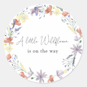 Sticker Rond Une petite fleur sauvage est en route