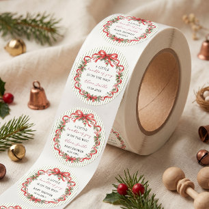 Sticker Rond Une Petite Poignée De Joie Baby Shower