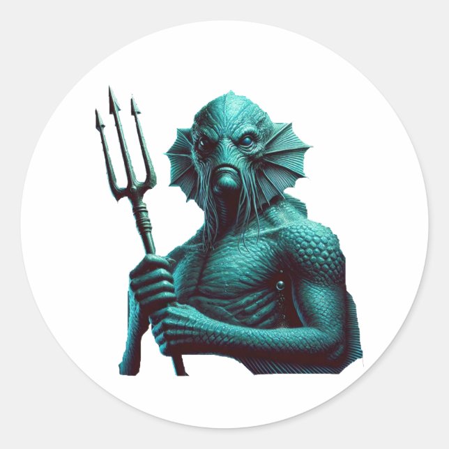 Sticker Rond Une profonde (Devant)