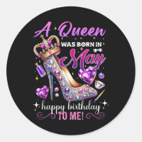 Une Reine Est Née En Mai Femmes Joyeux Anniversair