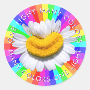 Sticker Rond « Une seule lumière, multiples couleurs » Camomill