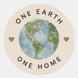 Sticker Rond Une Terre