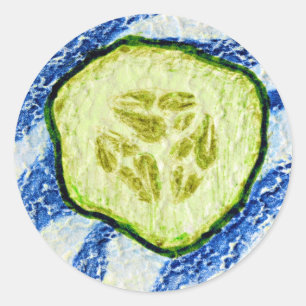 Sticker Rond Une tranche d'été