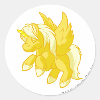 Sticker Rond Uni Gold