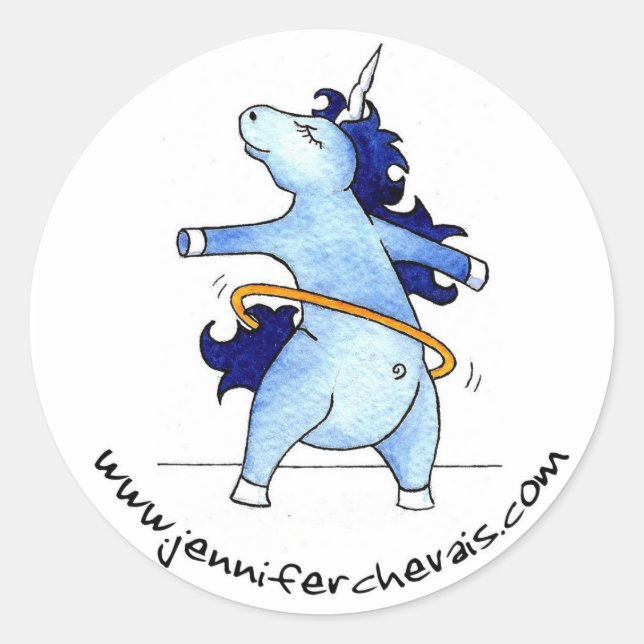 Sticker Rond Uni Hula Hoop (Devant)