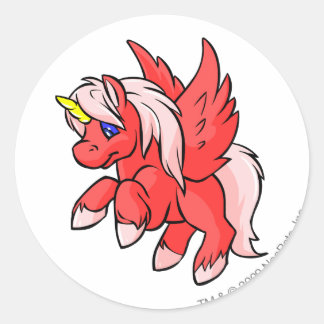 Sticker Rond Uni Red