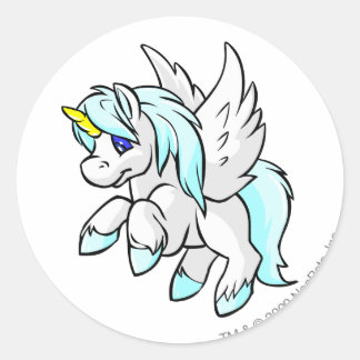 Sticker Rond Uni White