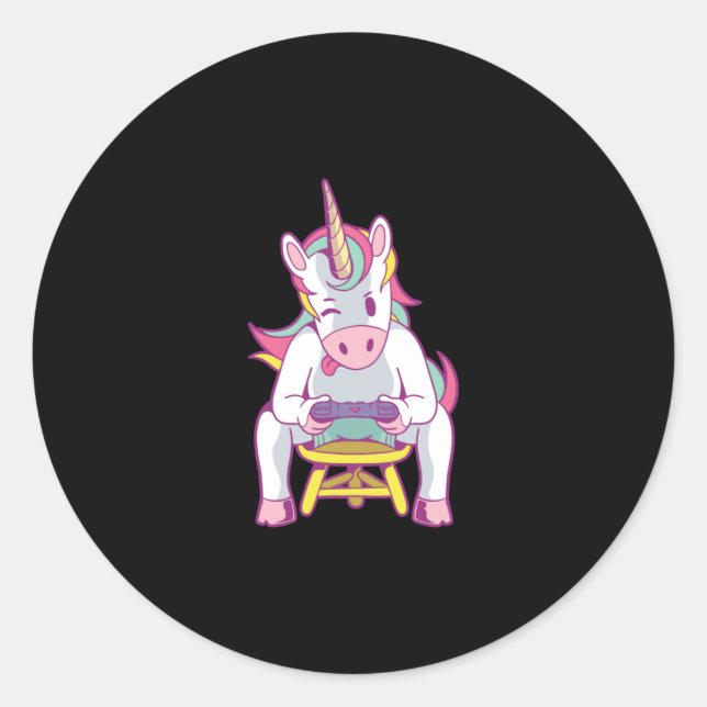 Sticker Rond Unicorn (Devant)