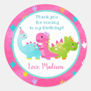 Sticker Rond Unicorn Anniversaire Favoriser Tags