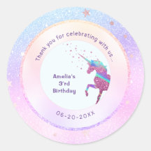 Unicorn Iridescente Holographique Parties scintill