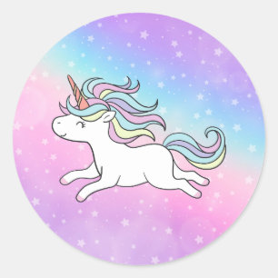 Sticker Rond Unicorn Party Collection!