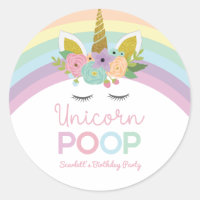 Unicorn Poop Rainbows Anniversaire Treat