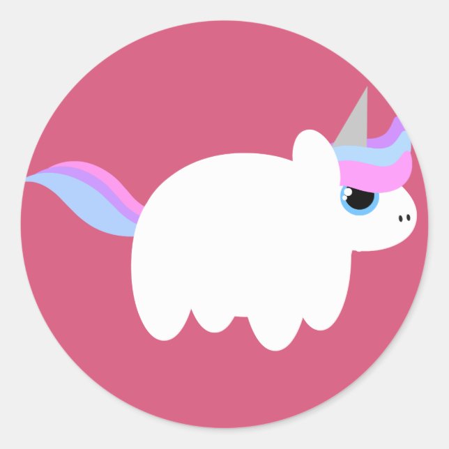 Sticker Rond Unicorne (Devant)