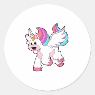 Sticker Rond Unicorne avec Wing.PNG