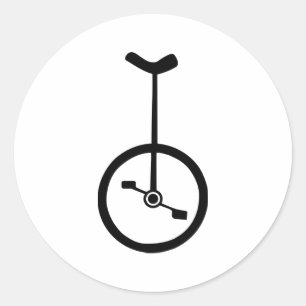 Sticker Rond Unicycle