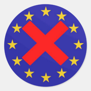 Sticker Rond Union anti-européenne