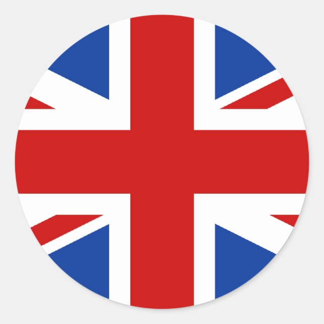 Sticker rond Union Jack (Devant)