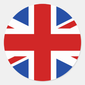 Sticker rond Union Jack