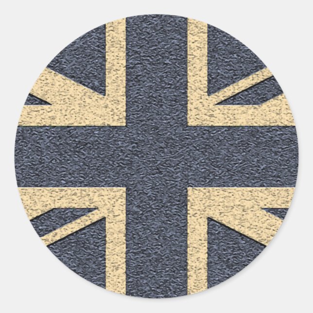 Sticker Rond Union Jack (Devant)