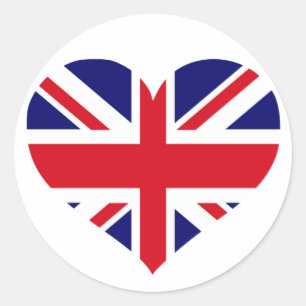 Sticker Rond Union Jack britannique