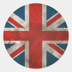 Sticker Rond Union Jack britannique