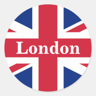 Sticker Rond Union Jack London ~ Drapeau britannique