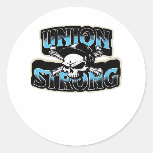 Sticker Rond Union Strong Pro Union Hard Casquette Union Classi