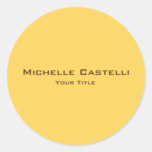 Sticker Rond Unique professionnel classique simple