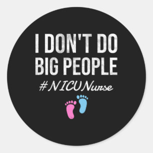 Sticker Rond Unité de soins intensifs néonatals Nicu Nurse