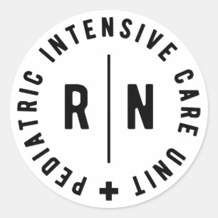 Sticker Rond Unité de soins intensifs pédiatriques Unité de soi