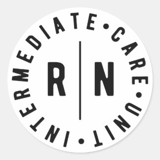 Sticker Rond Unité de soins intermédiaires IMCU