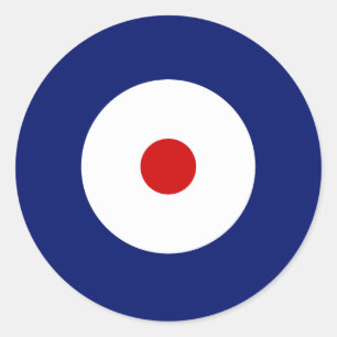 Sticker Rond united kingdom British roundel flag vintage