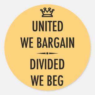 Sticker Rond United We Bargain