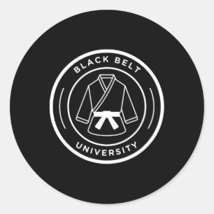 Sticker Rond Université Black Belt