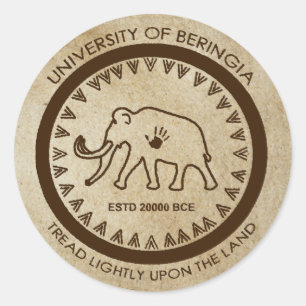 Sticker Rond Université de Beringia