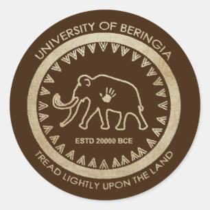 Sticker Rond Université de Beringia