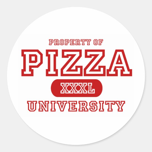 Sticker Rond Université de Pizza (Devant)