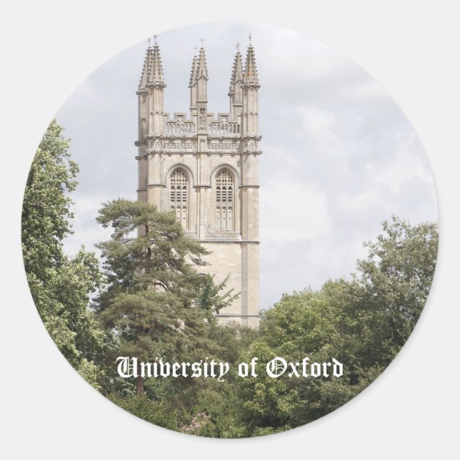 Sticker Rond Université d'Oxford (Devant)