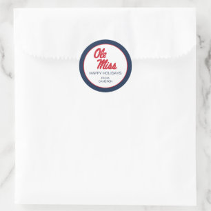 Sticker Rond Université du Mississippi   Ole Miss Script