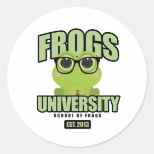 Sticker Rond Université Frogs