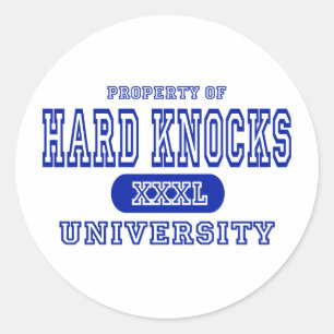 Sticker Rond Université Hard Knocks