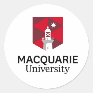 Sticker Rond université macquarie