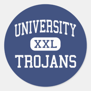Sticker Rond Université - Trojans - Haute - Irvine Californie