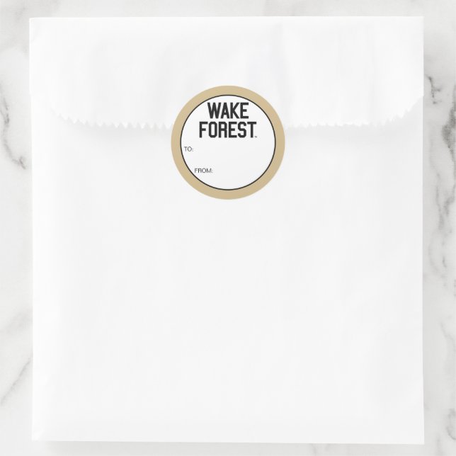 Sticker Rond Université Wake Forest | Wake Forest (Sac)