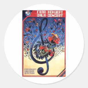 Sticker Rond URSS CCCP Guerre froide Union soviétique Propagati