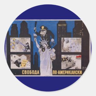 Sticker Rond URSS CCCP Guerre froide Union soviétique Propagati