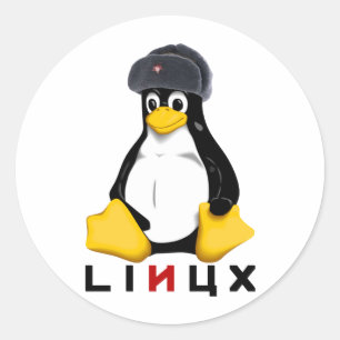 Sticker Rond Urss Linux