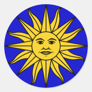 Sticker Rond Uruguay Sol de Mayo