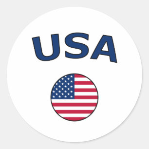 STICKER ROND USA