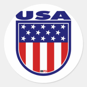 STICKER ROND USA